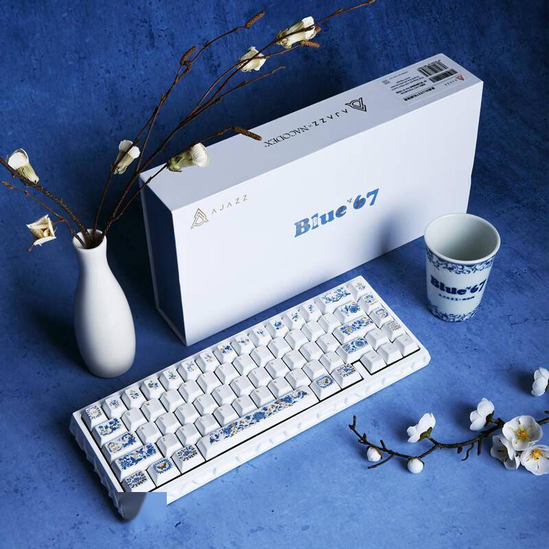 陶瓷外壳与键帽，黑爵推出非遗传承人黄云鹏联名Blue67磁轴键盘