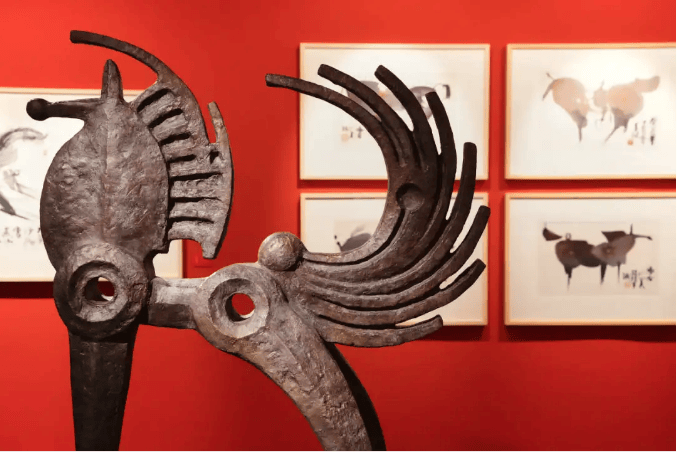 “不宗凡马——韩美林马年艺术展”在哈尔滨市博物馆开幕