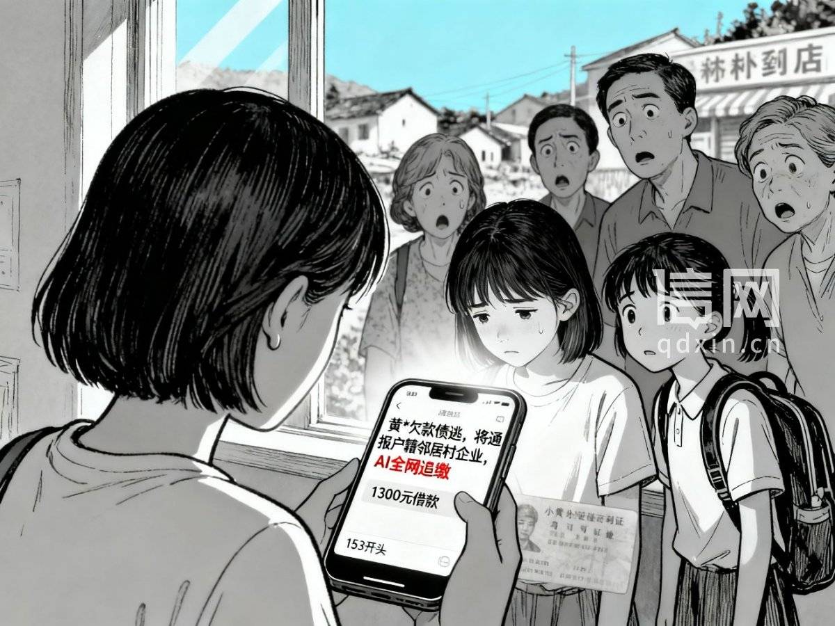 十八岁女孩借"安逸花"逾期亲朋好友全被骚扰了:谁在违法催收(图1)