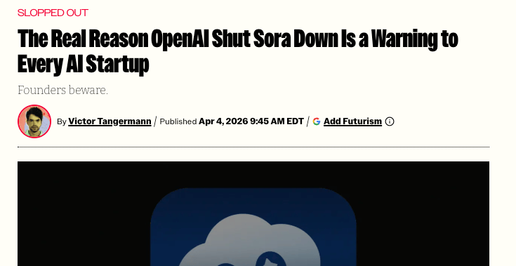 OpenAI紧急叫停Sora开发,算力紧缺成主因