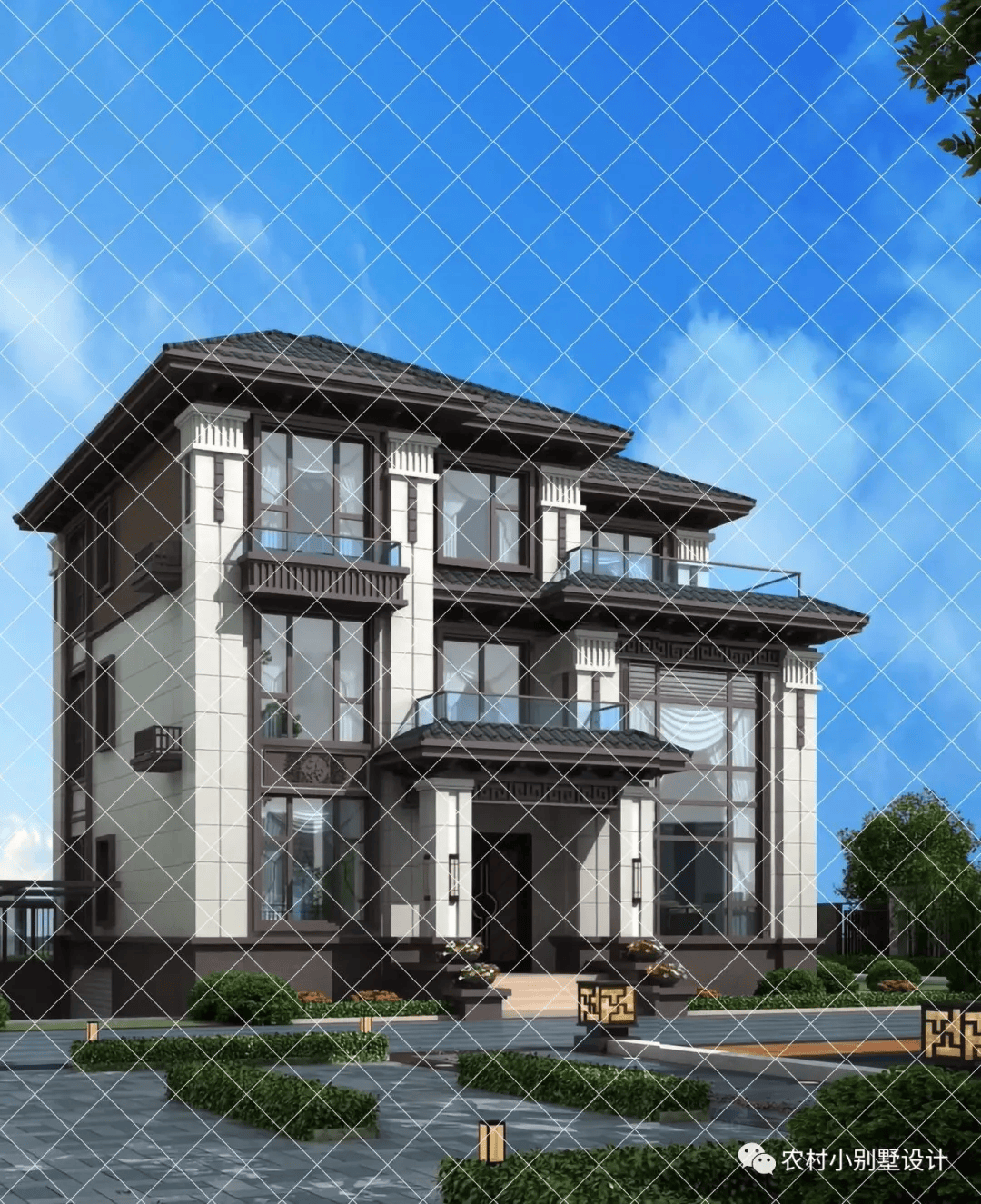 乐鱼体育- 乐鱼体育官网- APP世界杯指定平台20套三层新中式别墅30万起间新中式自建房养老户型图