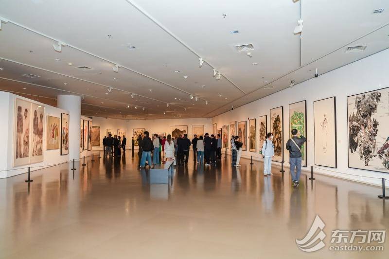 第六届中国画展览上海站开幕，360件精品展现中国画艺术时代风貌