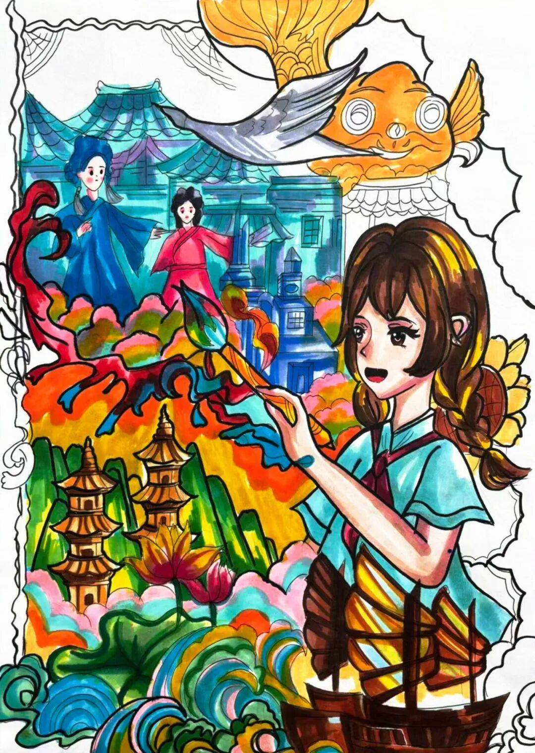 【2026美育展播 绘画 ⑥】初中组三等奖