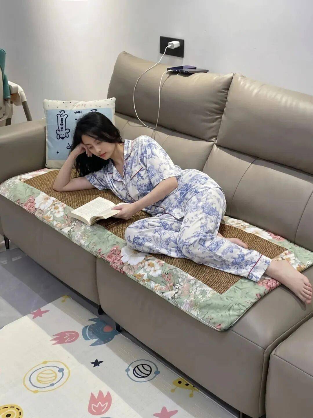 这床会排湿的藤席夏天睡真的得劲