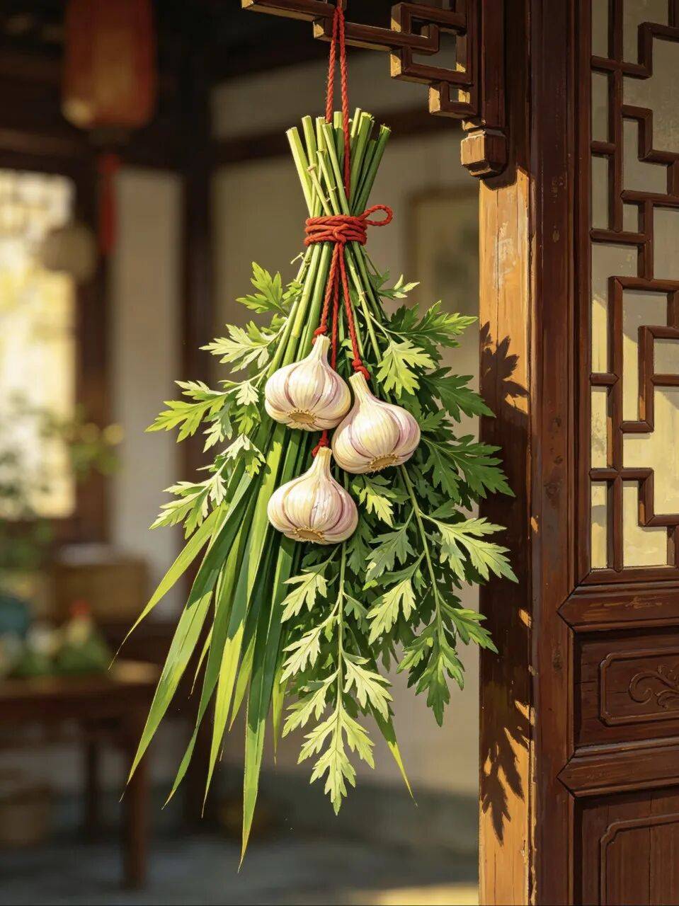 史锦翎老师：趣谈端午节挂艾草大蒜头由来