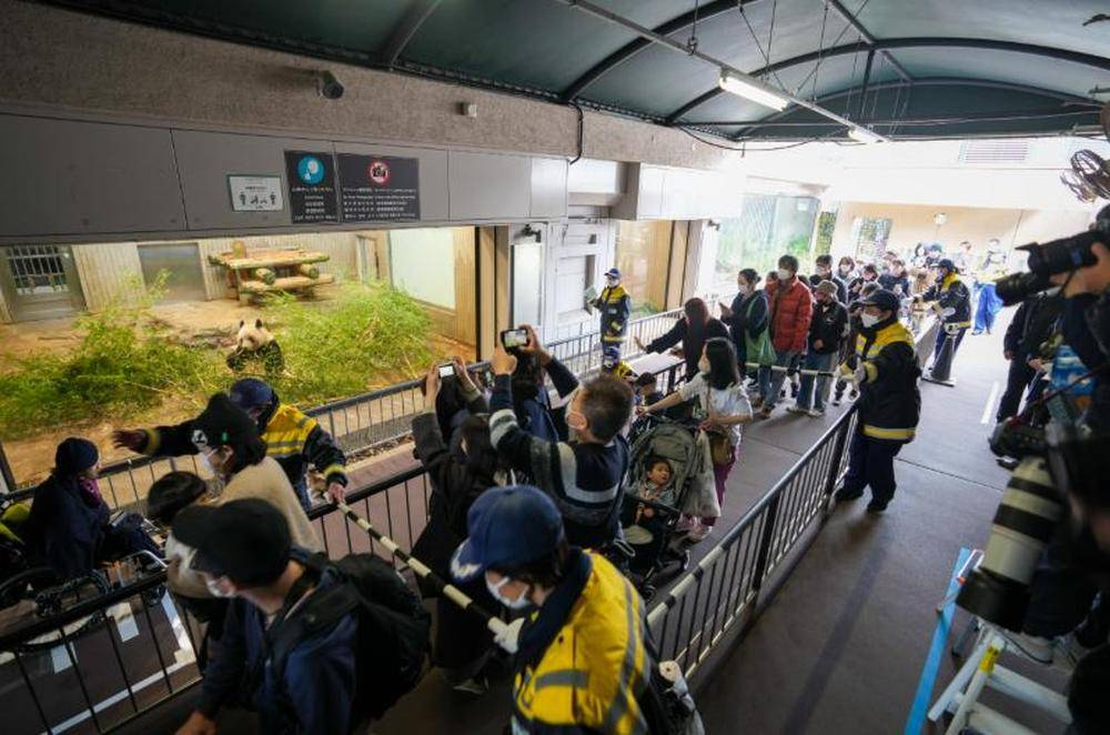 东京上野动物园拆除大熊猫馆，众多民众纷纷前往告别