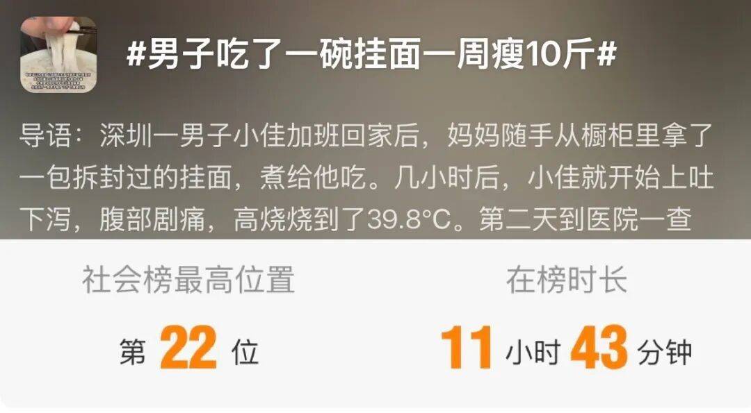 过期挂面究竟有多危险？男子误食险入ICU，医生提醒→