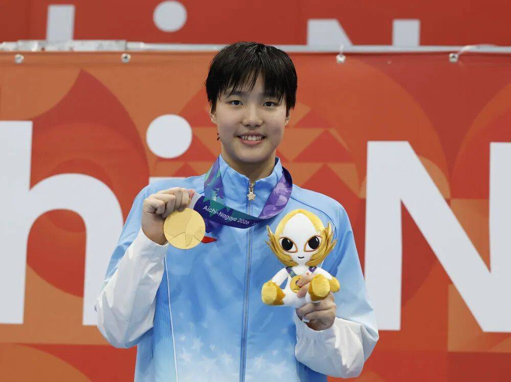 中国13岁小将于子迪当选本届亚运会女子最有价值运动员！