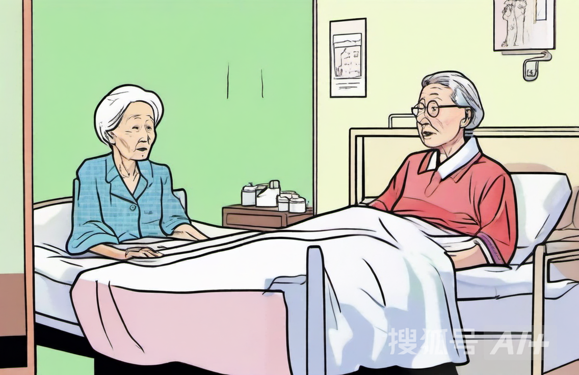 父母住院的卡通图片图片