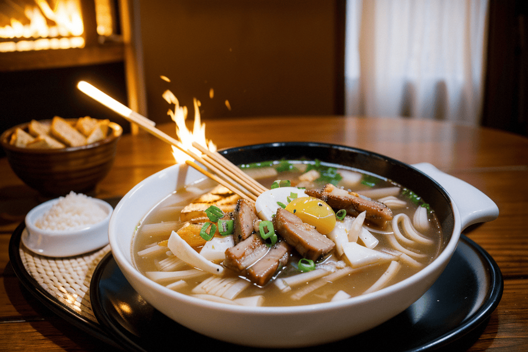 威宁特色!火腿粉,猪骨汤   火腿片鲜到爆